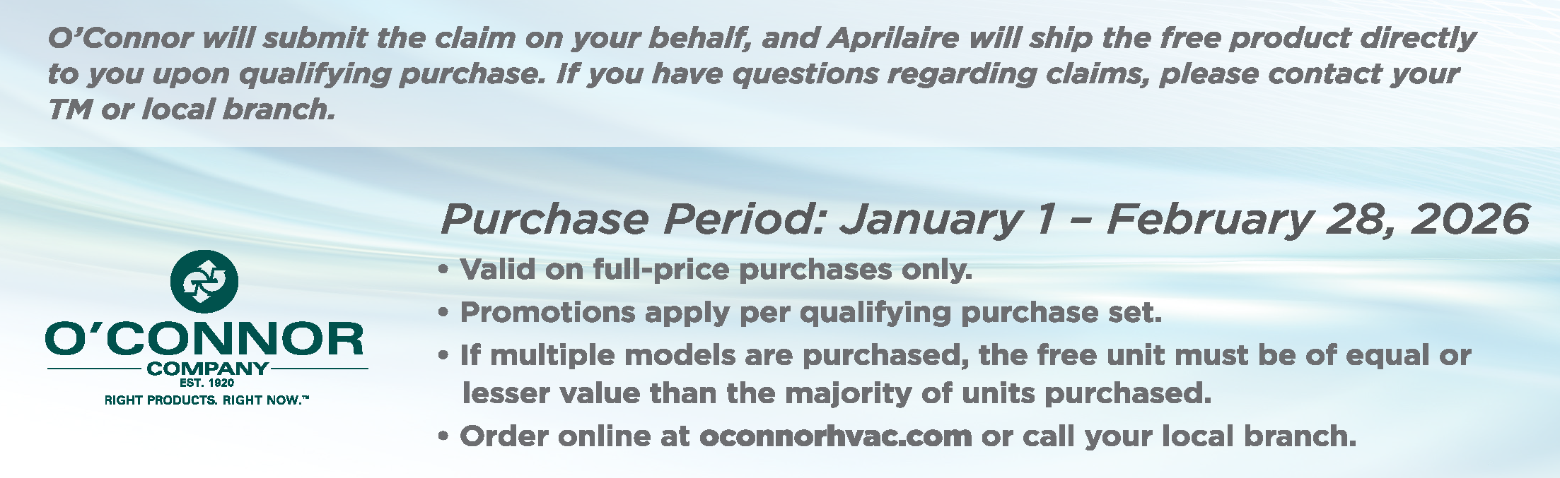 Humidification Footer