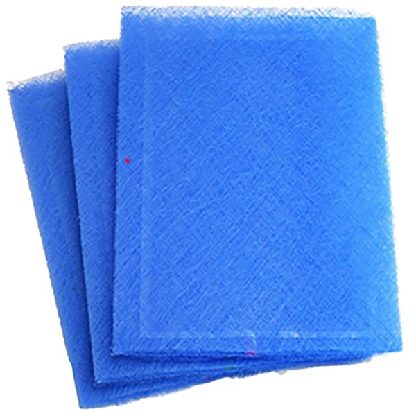 Premier One PureFlo MS-2025 Polarized Media Filter Pad, 20" Width, 25" Length, 1" Depth, 11 MERV, 0.98 Filter Efficiency, Fiberglass, Blue