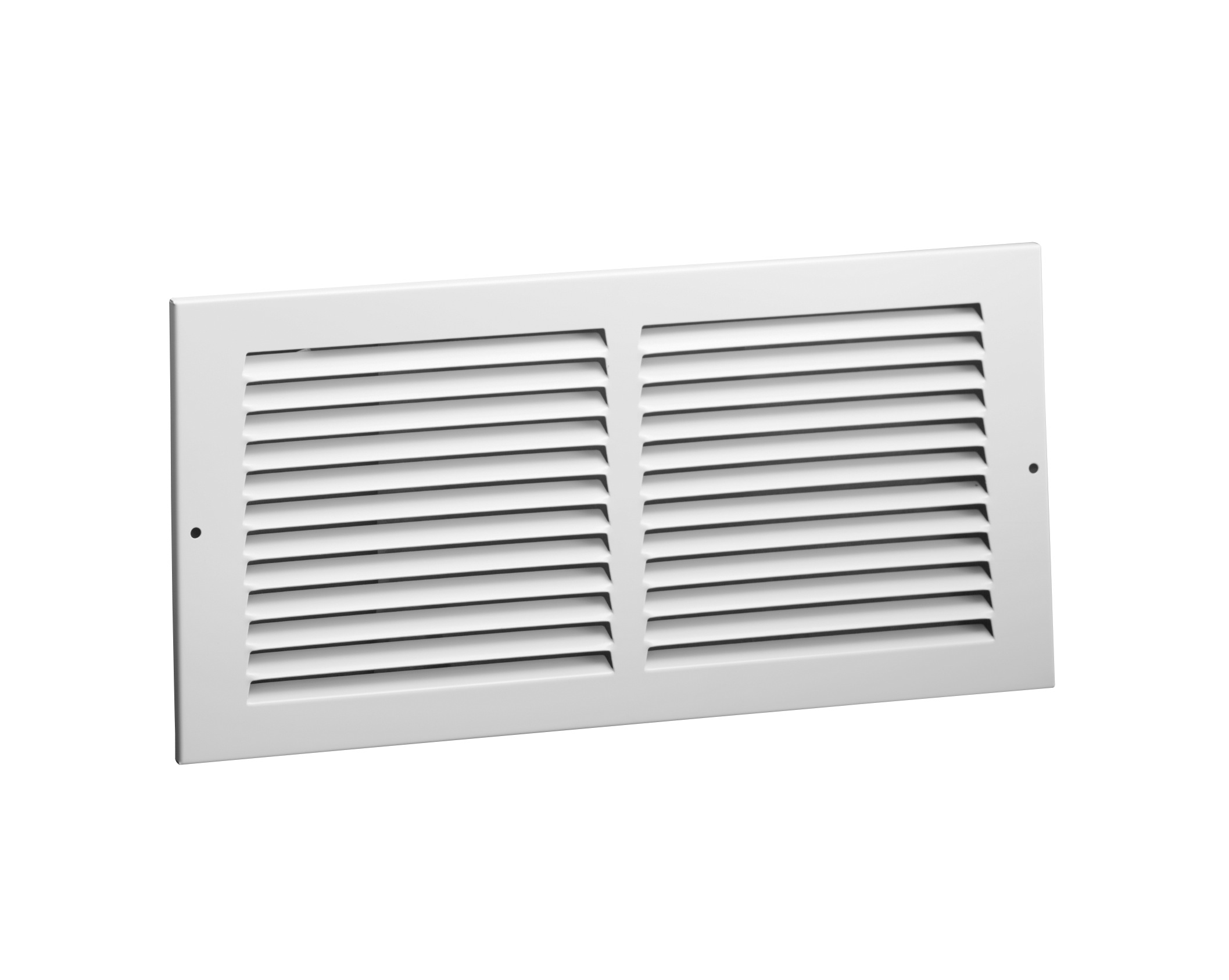 Duravent 170 Series 01113014CW Return Air Grille, 30" x 14" Duct Size, Flush Mount, Steel, White, White Enamel, 1/2" Grille Spacing, 5/16" Height