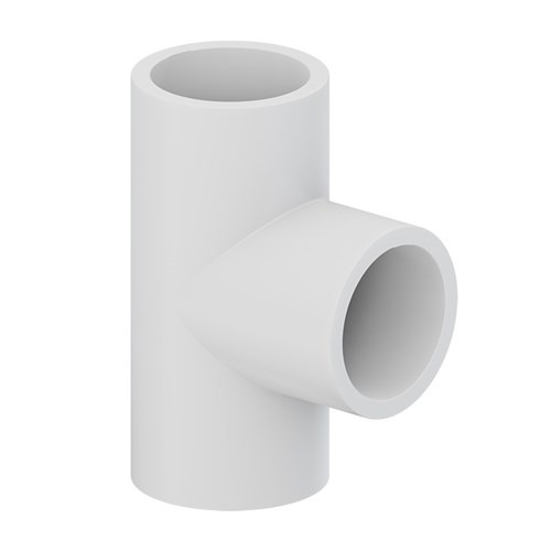 Tigre 401-007 Tee, 3/4 in, 3/4 in, 3/4 in, Slip, Slip, Slip, PVC, White, Schedule/Class: SCH 40, Tee