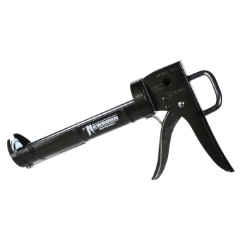 ALLTEMP 7-100 Super Ratchet Caulk Gun, Steel, Black
