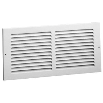 AirMate® 01113014CW Return Air Grille, For Duct Size: 30 x 14 in, Rectangular Duct, Steel, Enamel, 15-3/4 in H, 40 deg