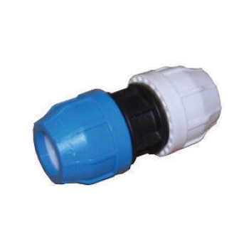 B&D PE4C-PVC4C Compression Coupling, 3/4 in, Polyethylene, Coupling, 3/4 in, PVC, Coupling