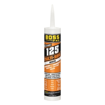 BOSS® by Soudal 142900 Multi-Seal Sealant, White, 9.5 oz, Cartridge, 30 min Setting Time, Paintable: Yes