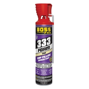 BOSS® by Soudal 143104 Gap Filling Foam, Tan, 20 oz, Gun, 24 hr Cure, 10 min Setting Time, Polyurethane Base