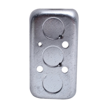 DiversiTech® 620-201 Outlet Box, Steel, 1-7/8 in D, 1/2 in Knockout, 1-Pole