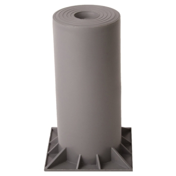 DiversiTech® HPR-12 Heat Pump Riser, 500 lb Load, 12 in H, 6 in W, 6 in D, Polypropylene, 1-Piece, Gray