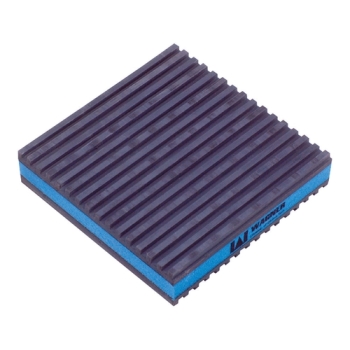 DiversiTech® MP-2E EVA Anti-Vibration Pad, 7/8 in H, 2 in W, 2 in D, Rubber, Black/Blue