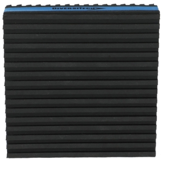 DiversiTech® MP-4E EVA Anti-Vibration Pad, 7/8 in H, 4 in W, 4 in D, Rubber, Black/Blue