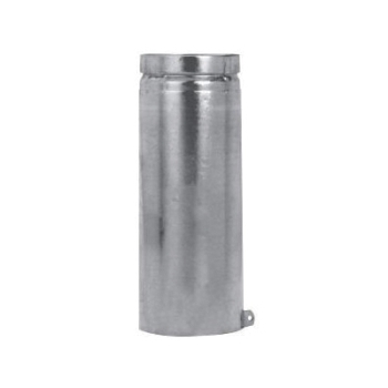 DuraVent® 4BV12A Adjustable Round Pipe, 3-1/2 to 10-1/2 in L, Aluminum/Steel, 28 ga Gauge, Wall Construction: Double