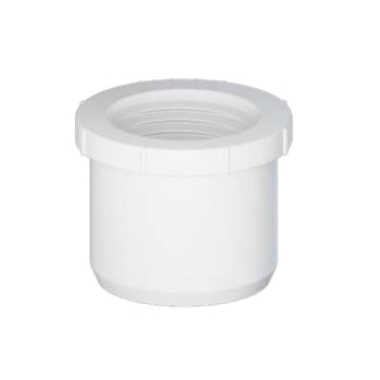 Tigre 438-210 Reducing Bushing, 1-1/2 in, 3/4 in, Spigot, FIPT, PVC, White, Schedule/Class: SCH 40, Bushing