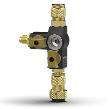 Fieldpiece VC2G Dual Valve With Sight Glass, R-11, R-113, R-1130, R-1132, R-1132A Refrigerant, 1/4 in Connection