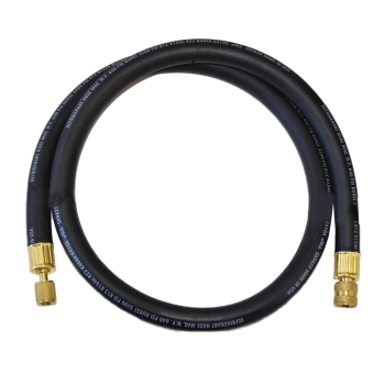 JB Industries CL264-48 Heavy-Duty Charging Hose, 3/8 x 1/4 in, 48 in L Hose, Flared, Black