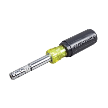 KLEIN TOOLS® 32596-0 8-in-1 HVAC Slide Drive Multi-Bit Screwdriver/Nut Driver, 1/4 in, 5/16 in, 3/8 in Drive, 8 -Piece