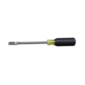 KLEIN TOOLS® 65129-8 Nut Driver, 1/4 in, 5/16 in Nut, Hex Drive, Magnetic: Yes, 6 in L Shaft, 10-1/4 in L