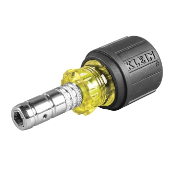 KLEIN TOOLS® 65131-1 Nut Driver, 1/4 in, 5/16 in Nut, Hex Drive, Magnetic: Yes, 1-1/2 in L Shaft, 8-1/2 in L