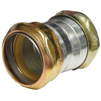 MORRIS 990 Raintight EMT Compression Coupling, For Pipe Size: 1/2 in, Steel