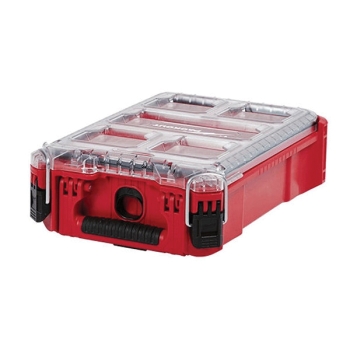 Milwaukee® PACKOUT™ 48-22-8435 Compact Organizer, Polymer, 4.6 in H, 9.8 in W, 15.2 in D, 75 lb Load, 5 -Compartment