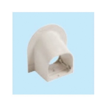 Mitsubishi Electric Trane® NA-100 Corner Cap/Soffit Entry Fitting, PVC, Ivory, 5-1/2 in H, 5-7/8 in W, 2-5/8 in D