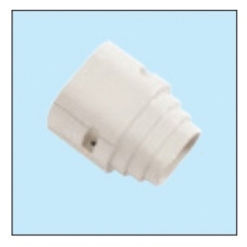 Mitsubishi Electric Trane® NR-100 End Socket, PVC, Ivory, 2-15/16 in H, 4-3/16 in W, 4-1/2 in D