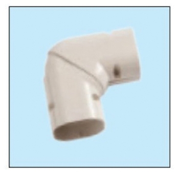 Mitsubishi Electric Trane® NX-100 45 to 90 deg Horizontal Universal Elbow, PVC, Ivory, 4-3/16 in H, 2-15/16 in W