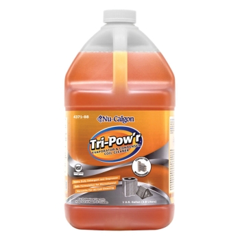 Nu-Calgon 4371-88 Coil Cleaner, Liquid, 1 gal, Bottle, Orange, 12.7 in 5% Water, 13.3 Concentrate pH