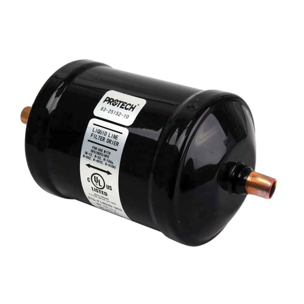 PROTECH™ 83-25152-10 Bi-Directional Filter Dryer, 3-1/8 x 6-1/8 in, Sweat ODF, 16 cu-in Surface Area