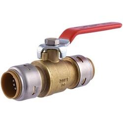 SharkBite™ UR22185 Ball Valve, 3/4 in, Push-to-Connect, Brass, 250 psi