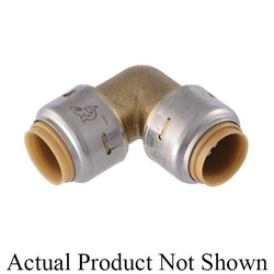 SharkBite™ Max™ UR260 90 deg Elbow, 1 in Push-to-Connect x 1 in Push-to-Connect, Brass