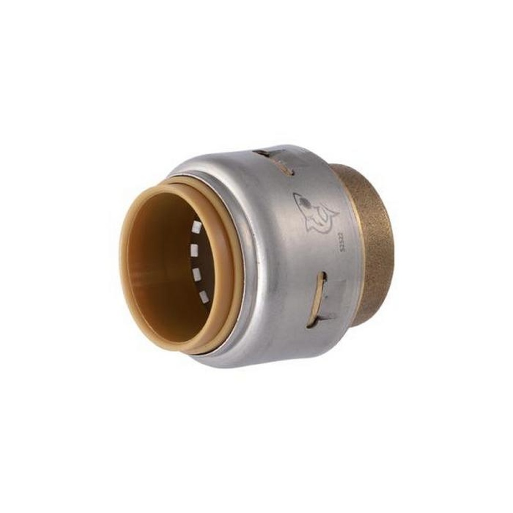 SharkBite™ UR518 End Cap, 3/4 in Push-to-Connect, Brass