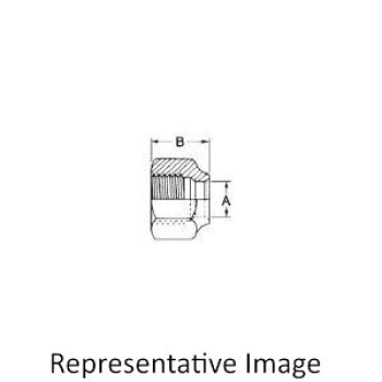 Streamline® A 05052 Short Nut, Nut Fitting, 3/8 in Connection Size 1, Brass, Connection Type 1: 45 deg Flared