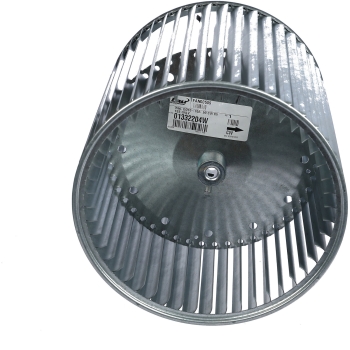TRANE® FAN00509 Blower Wheel, 10 in OD, 10 in D, 1/2 in Dia Bore, CW, Steel, Galvanized, Wheel