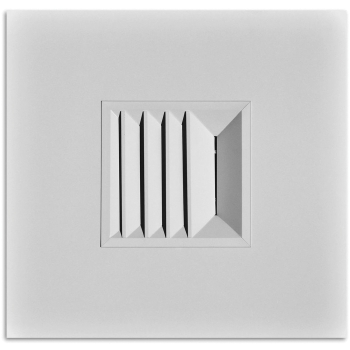 TRUaire® A5401SDSQ09 Directional Diffuser With 9 x 9 in Neck, For Duct Size: 24 x 24 in, Square Duct, 1-Way Deflection