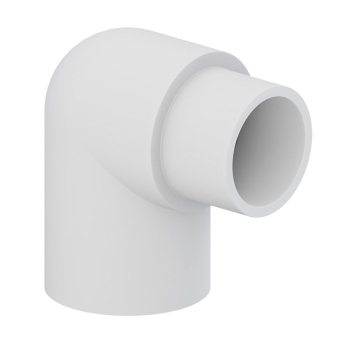 Tigre 409-007 Street Elbow, 3/4 in Spigot x 3/4 in Slip, PVC, White, SCH 40