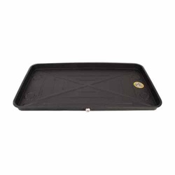 DiversiTech® 6-2748L AC Secondary Condensate Drain Pan, 48 in L, 27 in W, 2 in D, ABS, Black