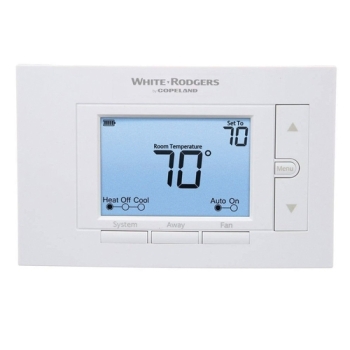 WHITE-RODGERS™ 1F85U-22NP Non-Programmable Thermostat, 24 V, 1H/1C, 2H/1C, 2H/2C-Stage, Auto Changeover: Yes, AA