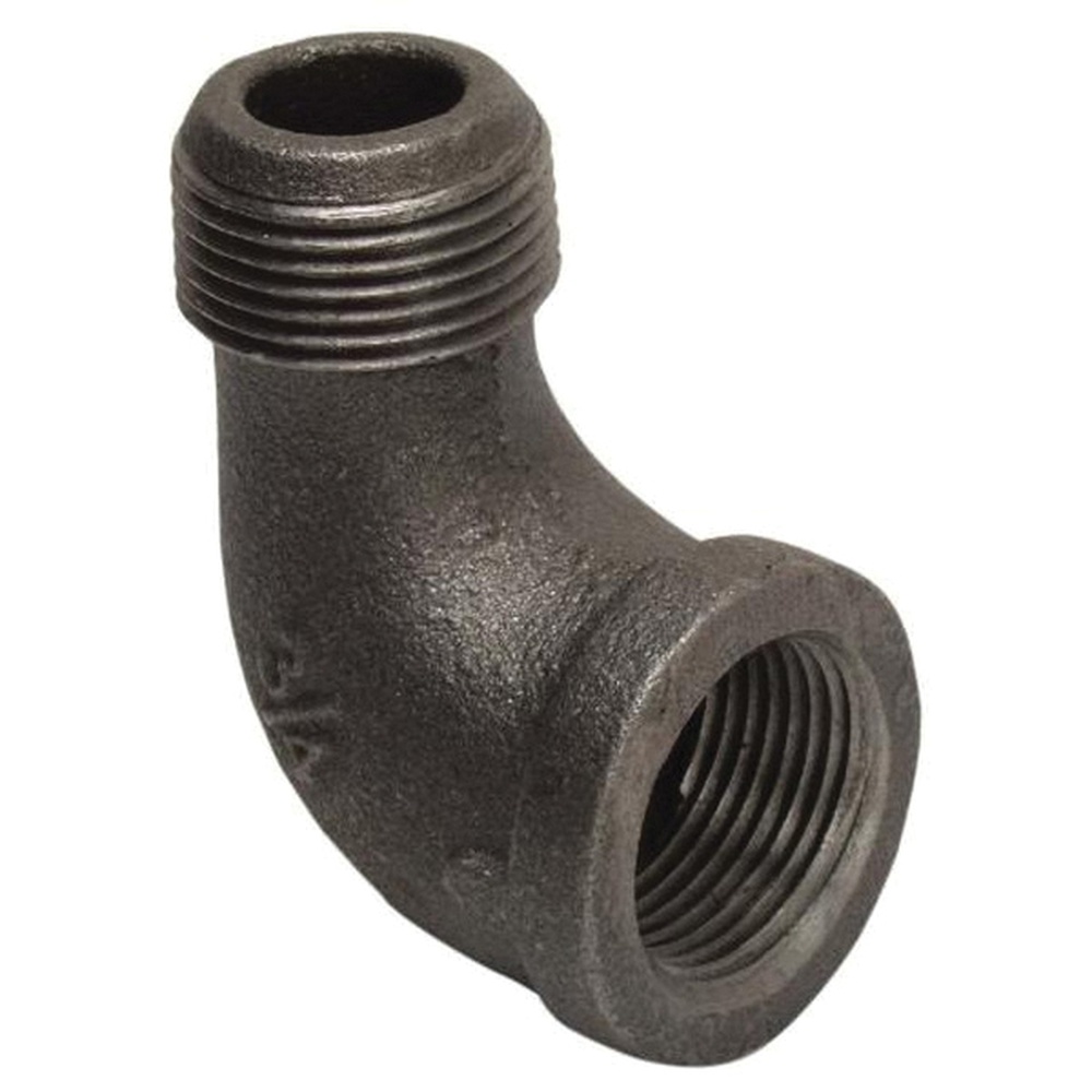 WOLVERINE BRASS® Pro Series 55182 Pipe Street Elbow, 3/4 in FIP x 3/4 in MIP, Iron, Black