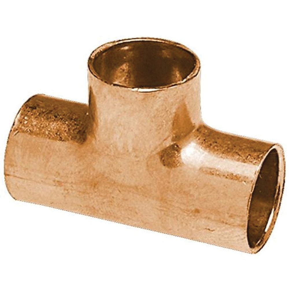 WOLVERINE BRASS® ProSeries W11 Series 55406X Tee, 1/2 in Copper x 1/2 in Copper x 1/2 in Copper, Wrot Copper