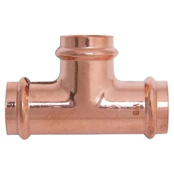 WOLVERINE BRASS® 99618 Press Tee, 1 in Copper x 1 in Copper x 1 in Copper, Copper
