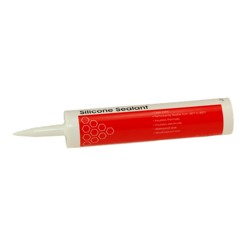 DiversiTech 7-4000 Clear Silicone Sealant, Silicone Base, 10.3 Fl Oz Net Content, Cartridge, Clear, Moisture Cure, -60-450 Â°F Temperature Rating, 29 g/L (<3.0% Wt) VOC Content