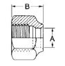 Streamline NS4-4 A 05051 Flare Nut, 1/4" Connection Size 1, 45Â° Flare Connection TypeÂ 1, Short Forged Flare Nut, 7/16"-20 UNF, 714.7 PSI, Forged Brass, UL Listed (SA9003), SAE J513, MS-35867 Thru MS-35873, MS-35919, MS-35926, MS-16993