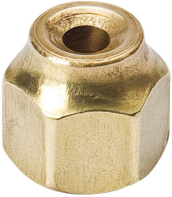Streamline NS4-10 A 05157 Flare Nut, 5/8" Connection Size 1, 45Â° Flare Connection TypeÂ 1, Short Forged Flare Nut, 700 PSI, Forged Brass, UL Listed (SA9003), SAE J513, MS-35867 Thru MS-35873, MS-35919, MS-35926, MS-16993, 1-1/16" Hex Size