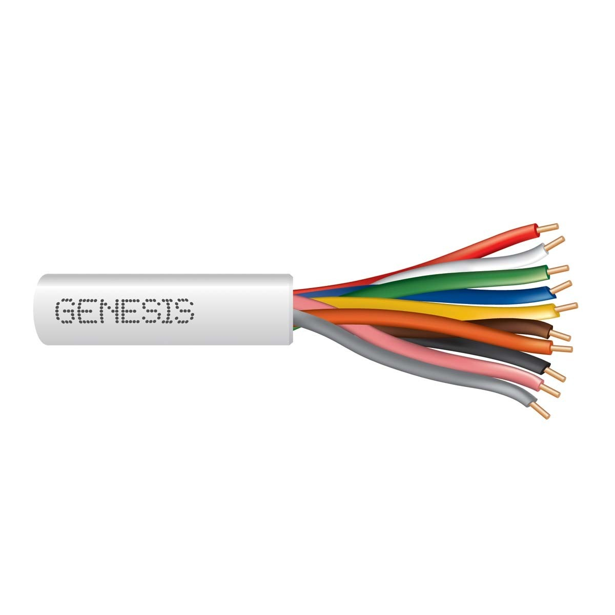 Resideo Genesis 47164607 Thermostat Cable, 18 AWG, 8 Conductors, 125' Length, Solid, Bare Copper, 150 V (Max), -4-140 Â°F