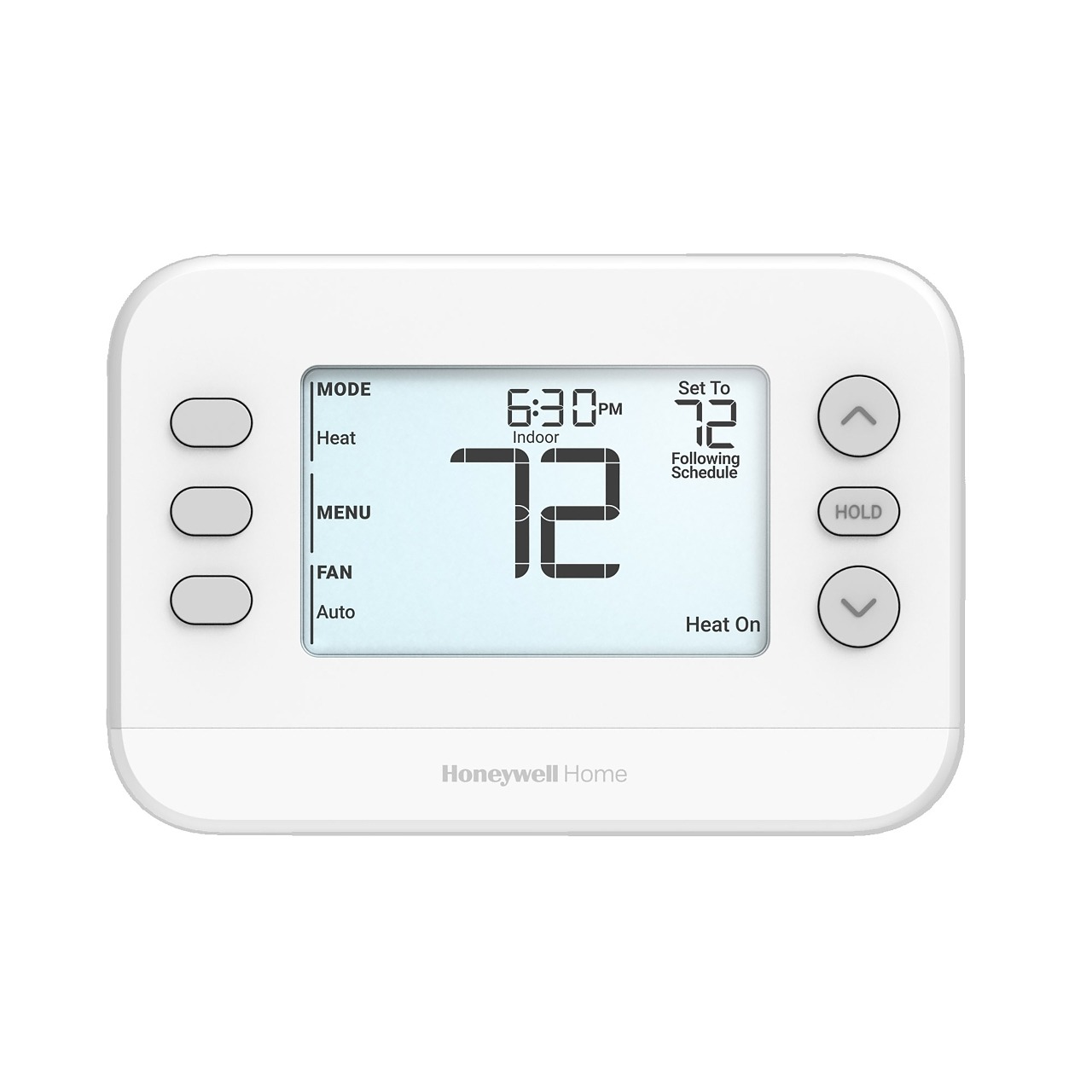 Honeywell Home TH2110U4004/U Programmable Thermostat, 20 to 30 V, 1H/1C-Stage, Battery, Hardwired, AA, Large Display