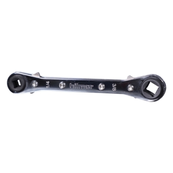 hilmor® 1839042 Reversible Square Ratcheting Service Wrench, Imperial, 1/4 in, 3/16 in, 3/8 in, 5/16 in Drive