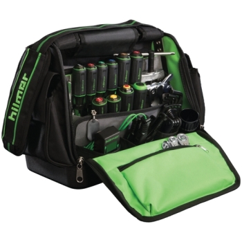 hilmor® 1839079 Tool Center Bag, Nylon, Black/Green, 24-Compartment