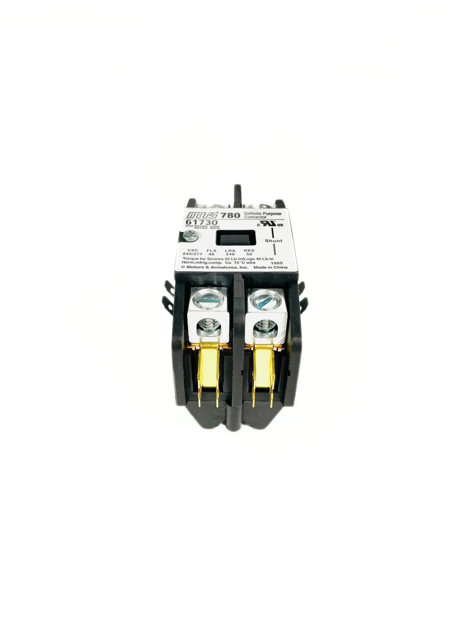 Mars® 61730 Contactor, 24 V Control, 1-Pole, 40 A Switching Current