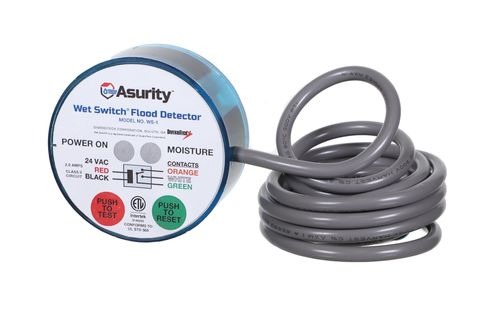Asurity™ WS-1 Flood Detector, 250 V Control, NO-NC, SPDT, Pan Installation/Mounting, 5 A