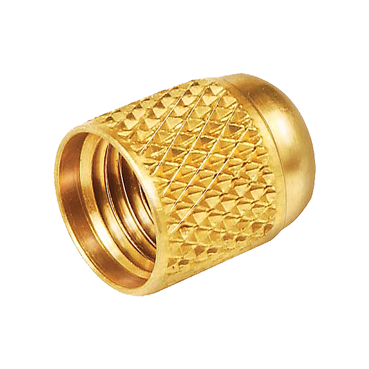 JB Industries NFT5-4-25 Quick Seal O-Ring Cap, SAE, 1/4" Connection Size, Most Common Refrigerants, 5,000 PSI (Up To, Depending On Size, Material, Conditions), -40-250 Â°F, Brass, Brass (Cap), O-Ring (Seal)