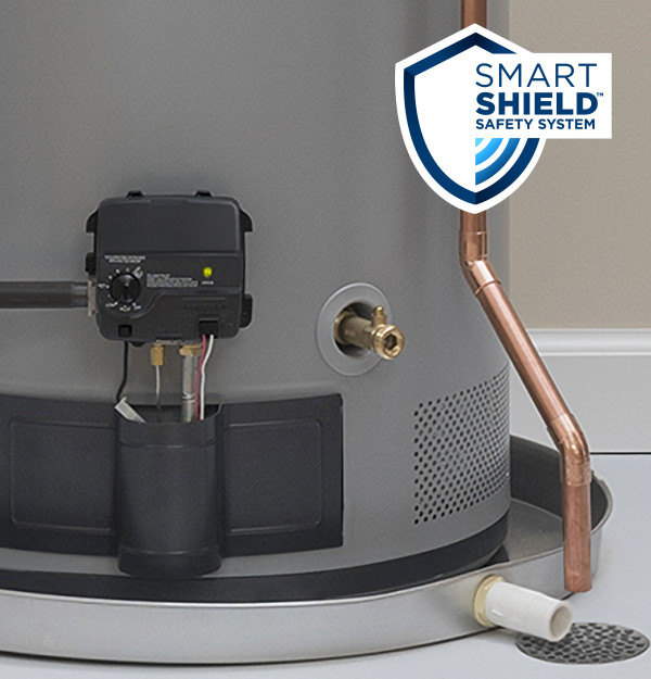 General Electric RealMAX Platinum Short Natural Gas Water Heater, 50 Gallons Capacity, 40,000 BTU/hr, Natural Gas, 77 GPH First Hour Delivery, 0.63 UEF, No Energy Star Compliant, Atmospheric Vent Type